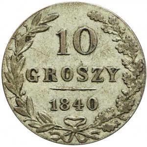 Poľské kráľovstvo, 10 groszy 1840
