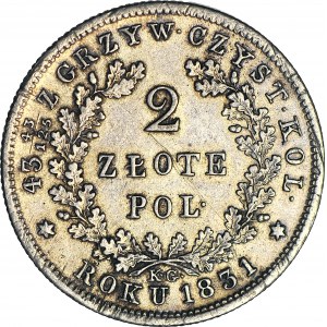 Novemberaufstand, 2 Gold 1831, sehr schön