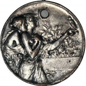 Medal nagrodowy, II-ga nagroda z wystawy kanarków, od Towarzystwa CANARIA w Kaliszu