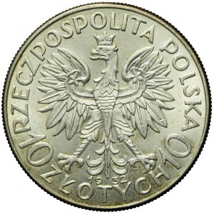 10 złotych 1932, Głowa, Londyn, piękne