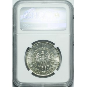 10 zlotých 1934, Piłsudski, OFICIÁLNÍ orlice, vzácná, krásná