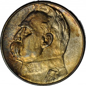 10 zlotých 1934, Piłsudski, OFICIÁLNÍ orlice, vzácný, mincovna