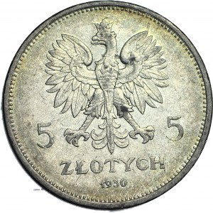 5 złotych 1930, Sztandar, piękny