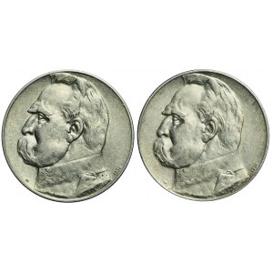 Zestaw dwóch monet 5 złotych 1934 Orzeł Strzelecki