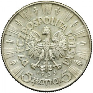 5 złotych 1935, Piłsudski