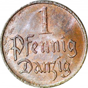 Freie Stadt Danzig, 1 Fenig 1923, geprägt