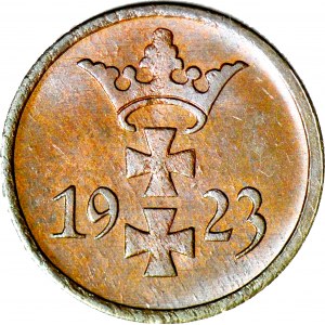 Free City of Gdansk, 1 fenig 1923, minted
