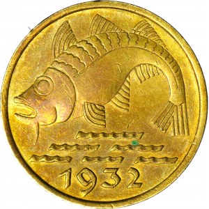 Freie Stadt Danzig, 10 fenig 1932, Codfish