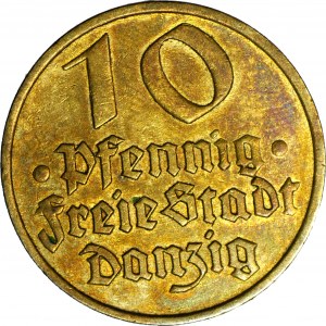 Freie Stadt Danzig, 10 fenig 1932, Codfish