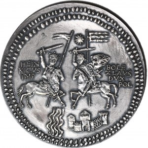 RR-, Medaile, Královská řada - Korski, Bolesław Krzywousty, postříbřený bronz