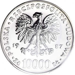 10000 złotych 1987, Jan Paweł II, Wizyta w Ameryce