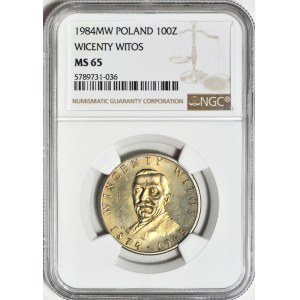 100 Zloty 1984, Wincenty Witos, Münze