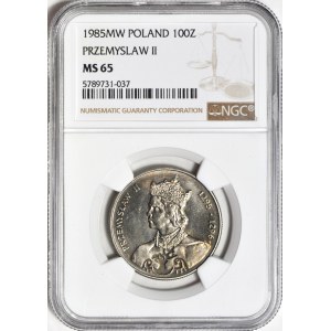 100 zlotých 1985, Przemyslaw II, mincovna