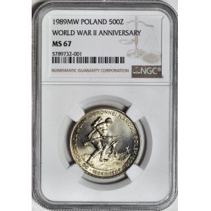 100 zlotých 1989, Obranná válka polského národa, raženo