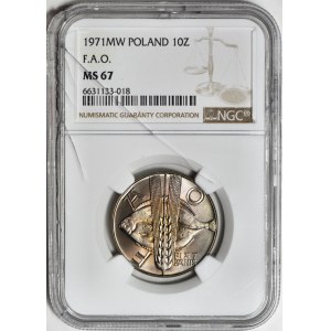 10 zlatých 1971, FAO, mincovna