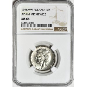 10 gold 1975, Mickiewicz, mint