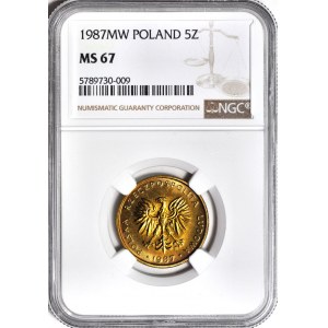 5 zlatých 1987, mincovna