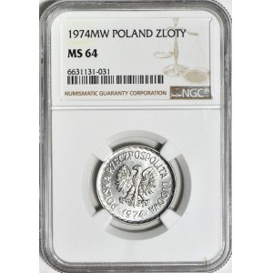 1 złoty 1974, mennicze