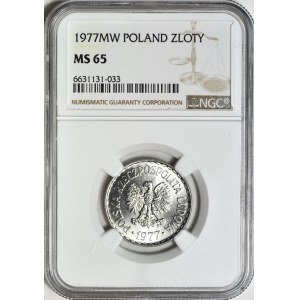 1 złoty 1977, mennicze