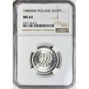 1 złoty 1980, mennicze