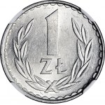 RR-, 1 złoty 1982 wąska data, b. rzadkie