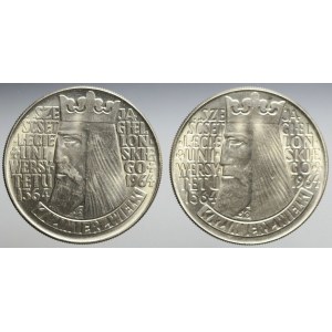 Zestaw dwóch monet 10 złotych 1964, Kazimierz Wielki, piękne