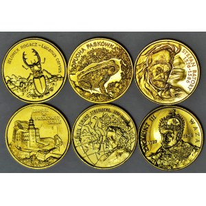 2 złote GN, 1997-1998, zestaw 6 szt. , rzadkie, mennicze