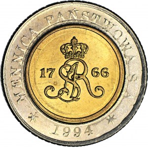 5 zlotých 1994, Varšava, PROSPECT OF MW, mincovňa