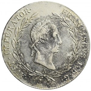 Austria, Franciszek II, 20 krajcarów 1829 A, Wiedeń