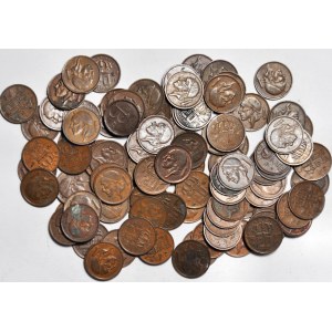 Belgia, zestaw 97 szt. monet 20 centów