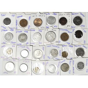 France, set of 20 coins 1943-1975
