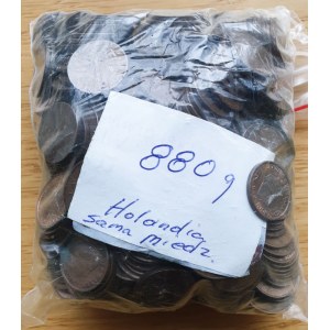 Holandia, Zestaw 880 g monet z brązu z okresu przed EUR