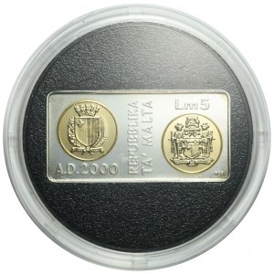 Malta, Millennium Clipa 5 lír, 2000