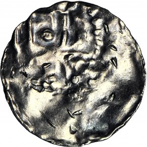 Otto i Adelajda 983-1002, denar z kapliczką, naśladownictwo