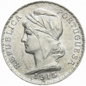 Portugalia, 1 escudo 1915, ładne