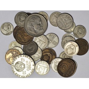 Rosja, ZSRR, zestaw 29 szt. monet