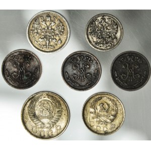 Set of 7 pcs. Russia and the USSR