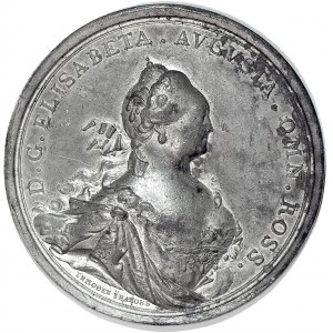 Rusko, Alžběta I., medaile 1754, ukončení hraničních sporů