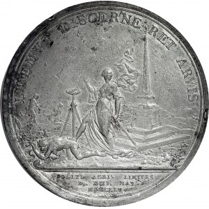 Rosja, Elżbieta I, Medal 1754, na zakończenie sporów o granice