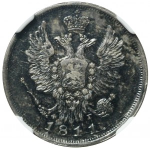 Russland, Alexander I., 20 Kopeken 1811 ФГ