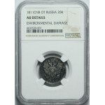 Russland, Alexander I., 20 Kopeken 1811 ФГ