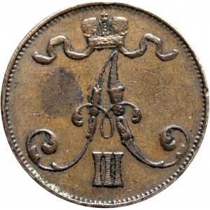 Fínsko, Alexander III, 5 pencí 1888