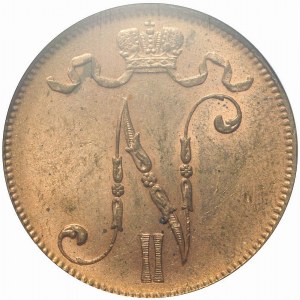 Finnland, Nikolaus II., 5 Pennia 1916, geprägt