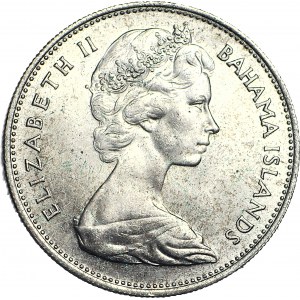 Bahamy, Alžběta II, 1 dolar, 1966, Londýn