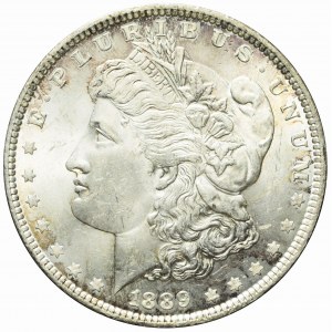 USA, 1 dolar 1889, Filadelfia, typ Morgan, piękny