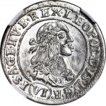 Hungary, Leopold I, 6 krajcars 1670-KB, Kremnica, EXCLUSIVE