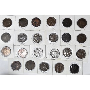 Anglia, zestaw 23 szt. monet 1 Pens 1904-1939