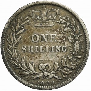 Spojené království, Queen Victoria, 1 schilling 1880