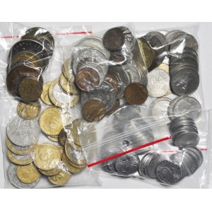 Europa, duży zestaw 770 gram monet państw zachodnich