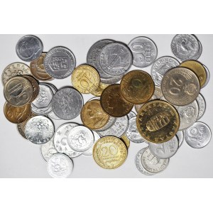 Europa, zestaw monet: Czechosłowacja Francja, Węgry
